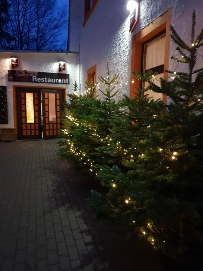 Pension Und Restaurant Die Burg Ehrenfriedersdorf Ngoại thất bức ảnh